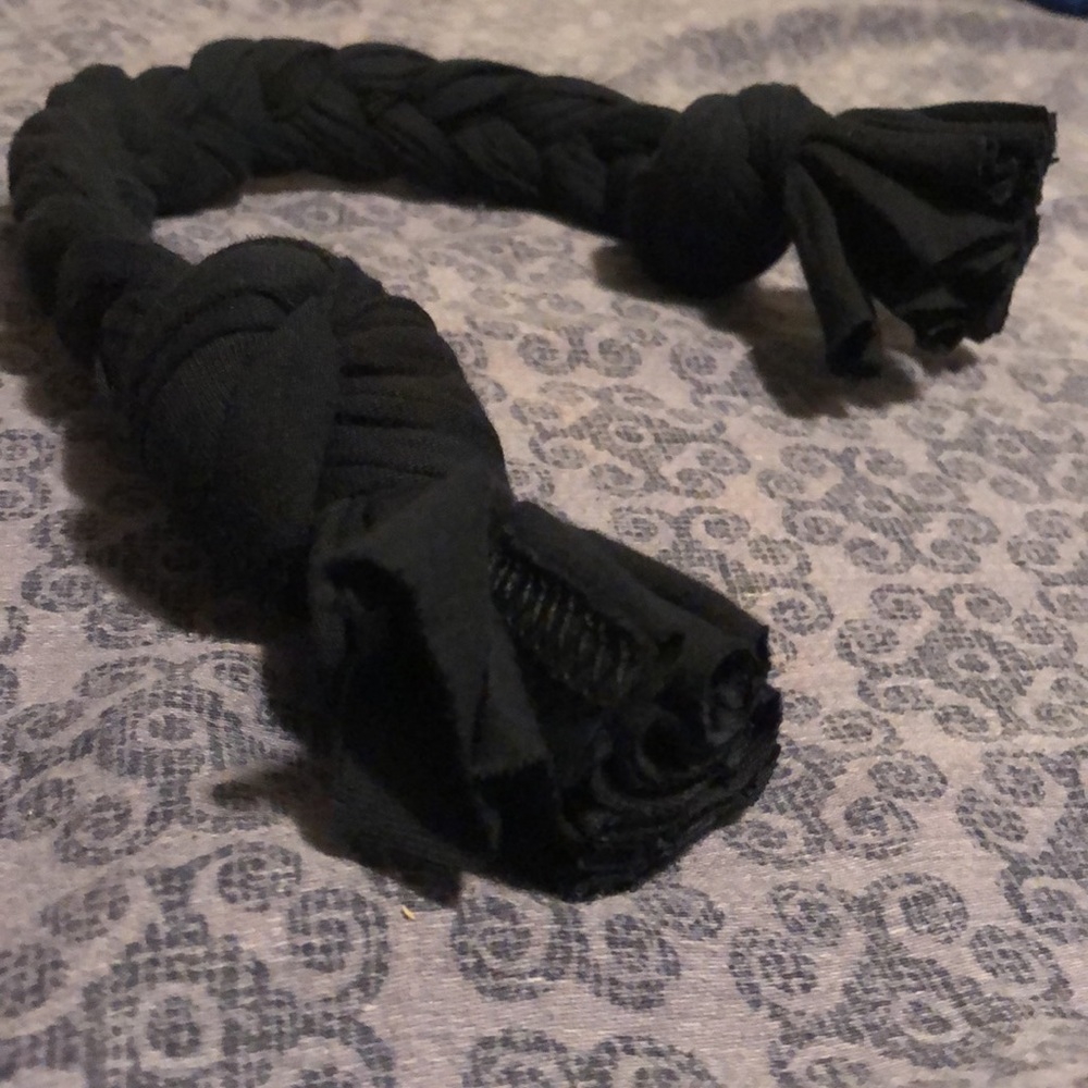 Two 15 inch dog toy rope